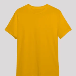 Plain Golden Yellow Unisex T-shirt