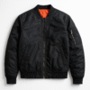 Men’s Stylish Black Bomber Winter Jacket