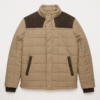 Men’s Stylish Quilted Brown Hooded Winter Jacket