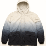 Black and Grey Hooded Winter Jacket for Men