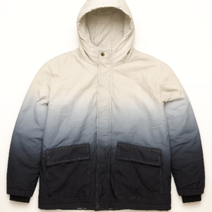 Black and Grey Hooded Winter Jacket for Men