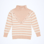 Women’s Winter Striped High Neck Woolen Sweater