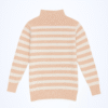 Women’s Winter Striped High Neck Woolen Sweater