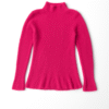 Women’s Winter Woolen High Neck Sweater | Full Sleeve | Warm & Stylish Solid Knitwear (Pink)