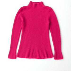 Women’s Winter Woolen High Neck Sweater | Full Sleeve | Warm & Stylish Solid Knitwear (Pink)