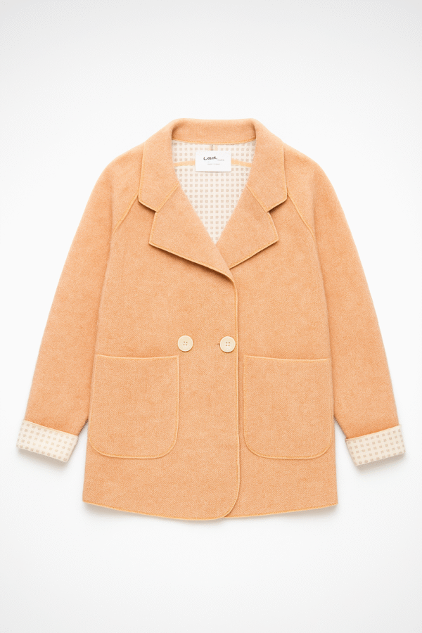 Premium Women’s Winter Coat – Warm & Stylish Woolen Long Sleeve Jacket with Pockets