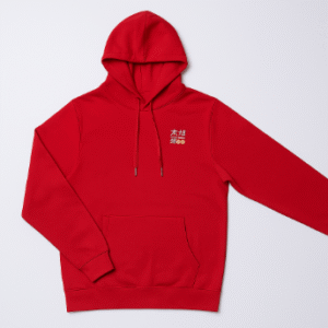 Trendy Red Unisex Graphic Hoodie – Soft Cotton Winter Wear