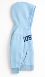 Stylish Light Blue Zip-Up Hoodie for Men & Women | Casual Winter Wear Sweatshirt with Front Pockets & Hood
