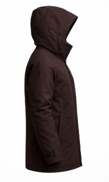 Men’s Black Quilted Winter Hooded Jacket – Warm & Stylish Long Coat for Cold Weather