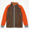Stylish Brown & Orange Winter Jacket for Men | Warm Quilted Design with Premium Fabric