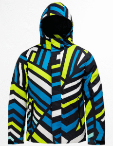 Trendy Multicolor Geometric Printed Winter Hooded Jacket for Men | Stylish Warm Wear